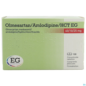 Olmesartan/amlodipin/hct eg 40/10/25,0 comp pel100