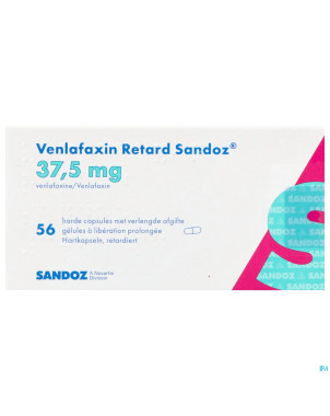 Venlafaxin retard sandoz 37,5mg lib.prol. caps  56