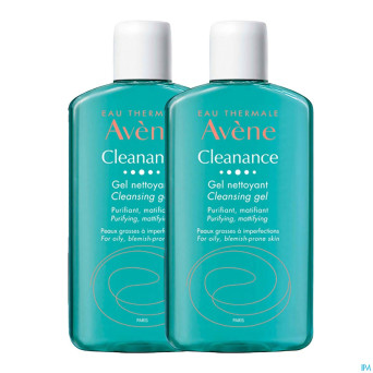 Avene cleanance gel nettoyant 200ml  promo duo 1+1
