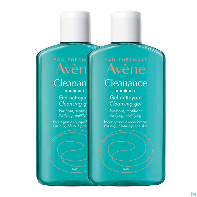 Avene cleanance gel nettoyant 200ml  promo duo 1+1