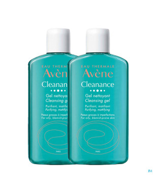 Avene cleanance gel nettoyant 200ml  promo duo 1+1