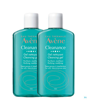 Avene cleanance gel nettoyant 200ml  promo duo 1+1