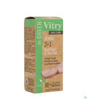 Vitry vao be green 2&1 base & top coat    10ml