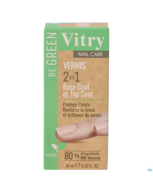 Vitry vao be green 2&1 base & top coat    10ml