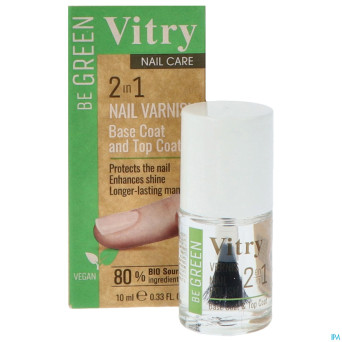 Vitry vao be green 2&1 base & top coat    10ml