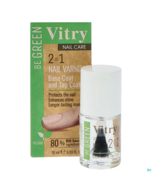 Vitry vao be green 2&1 base & top coat    10ml