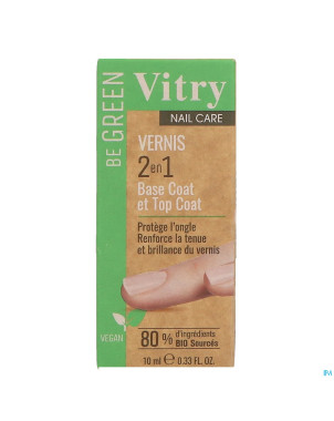 Vitry vao be green 2&1 base & top coat    10ml