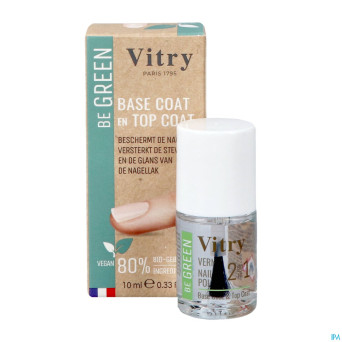 Vitry vao be green 2&1 base & top coat    10ml