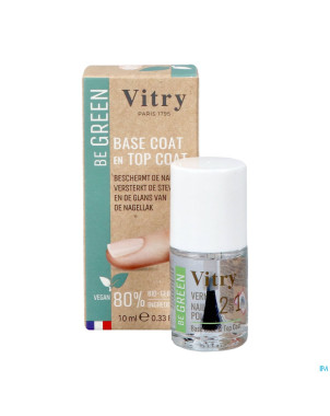 Vitry vao be green 2&1 base & top coat    10ml
