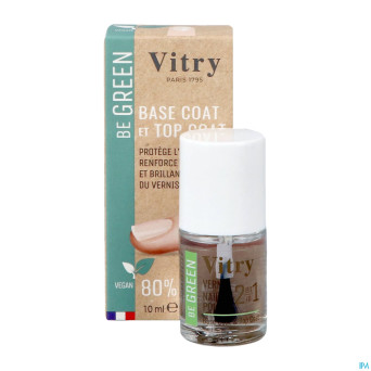 Vitry vao be green 2&1 base & top coat    10ml