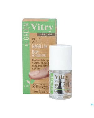 Vitry vao be green 2&1 base & top coat    10ml