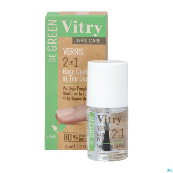 Vitry vao be green 2&1 base & top coat    10ml