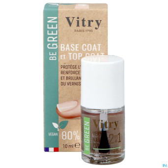 Vitry vao be green 2&1 base & top coat    10ml