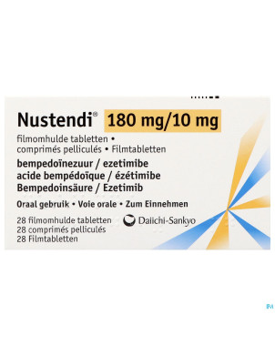 Nustendi 180mg/10mg comp pell  28