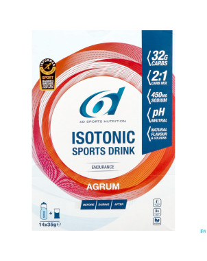 6d isotonic sports drink agrum pdr    sach 14x35g