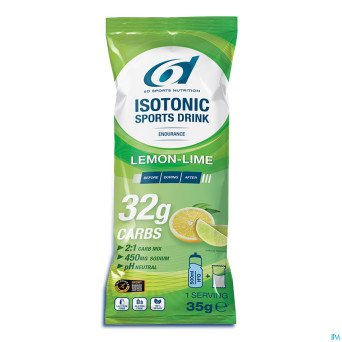 6d isotonic sports drink lemon lime prd sach14x35g