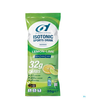 6d isotonic sports drink lemon lime prd sach14x35g
