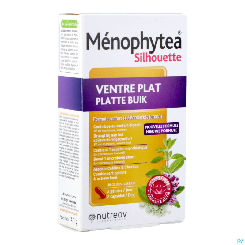 Menophytea silhouette ventre plat boite    comp 30