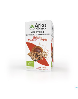 Arkogelules shiitake maitake reishi bio    caps 40