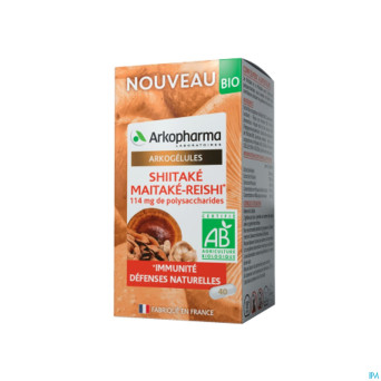 Arkogelules shiitake maitake reishi bio    caps 40