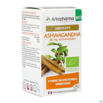 Arkogelules ashwagandha bio caps 45