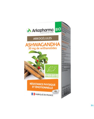 Arkogelules ashwagandha bio caps 45