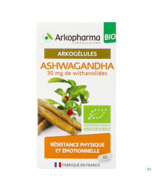 Arkogelules ashwagandha bio caps 45