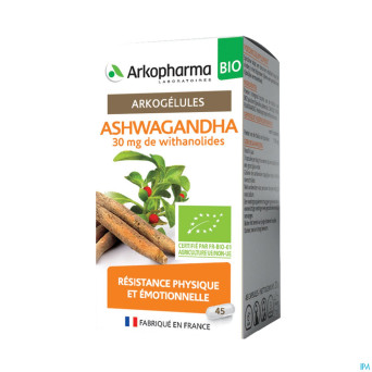 Arkogelules ashwagandha bio caps 45