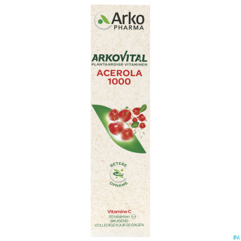 Arkovital acerola 1000 effervescent vit c  comp 20