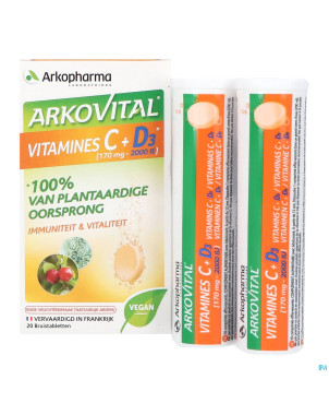 Arkovital acerola 1000 vit c + d3 eff.    comp 20