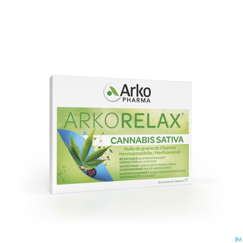 Arkorelax stress control cannabis sativa comp 30
