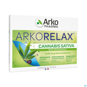 Arkorelax stress control cannabis sativa comp 30