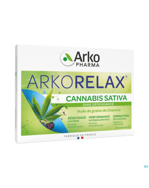 Arkorelax stress control cannabis sativa comp 30