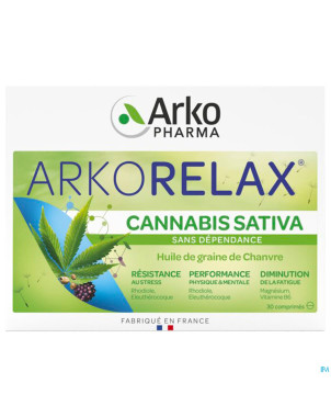 Arkorelax stress control cannabis sativa comp 30