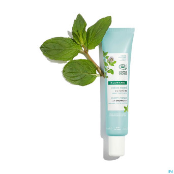 Klorane visage menthe aquatique creme purete  40ml