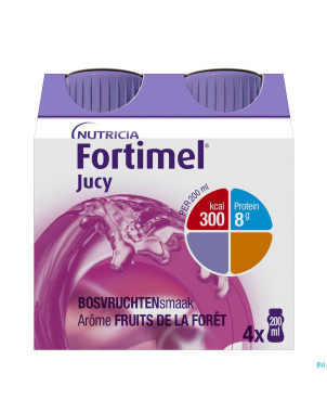 Fortimel jucy fruits foret 4x200ml 155620