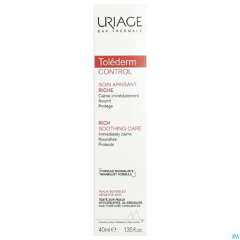 Uriage tolederm soin riche apaisant    40ml