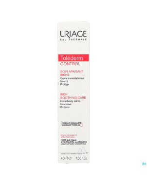 Uriage tolederm soin riche apaisant    40ml