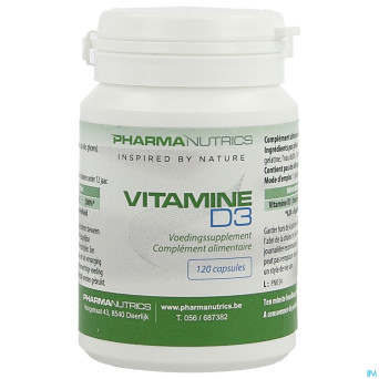Vit d3 caps 120    pharmanutrics