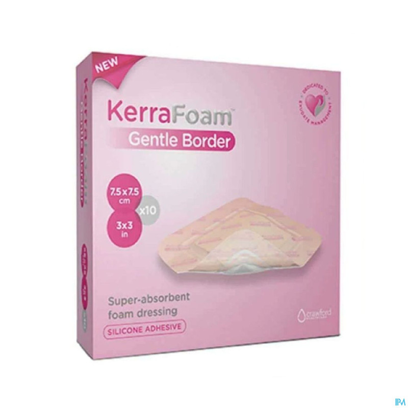 Kerrafoam gentle border 7,5x7,5cm 10