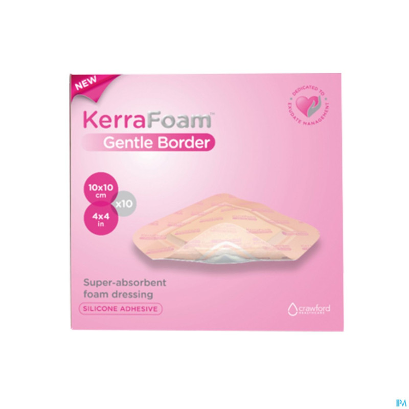 Kerrafoam gentle border 10,0x10,0 cm 10