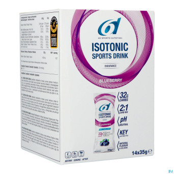 6d isotonic sports drink blueberry pdr sach 14x35g