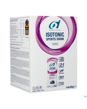 6d isotonic sports drink blueberry pdr sach 14x35g