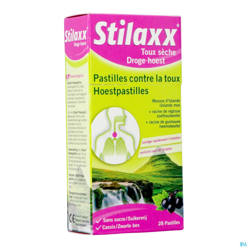 Stilaxx pastilles contre toux seche    28