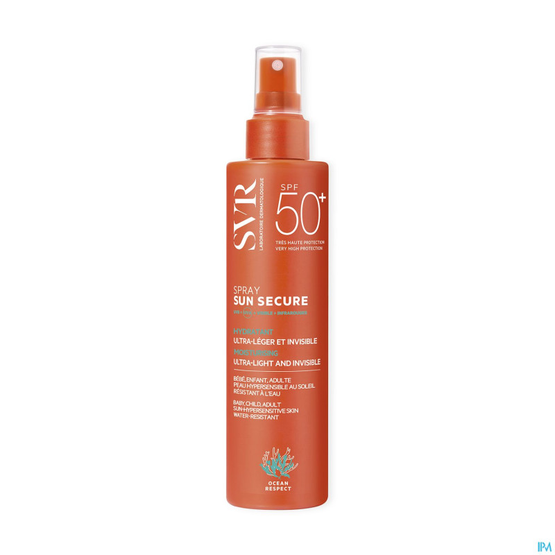 Svr sun secure spray biodegradable sp50+ 200ml