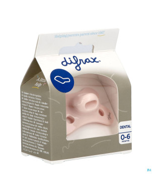 Difrax sucette dental 0-6m uni/pure rose/blossom
