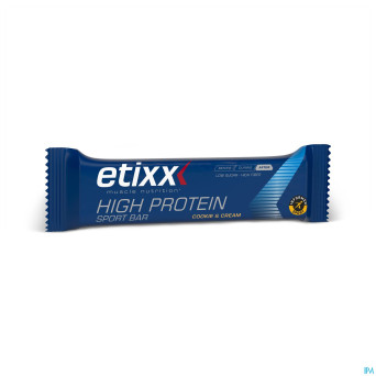 Etixx high protein bar cookie & cream    55g