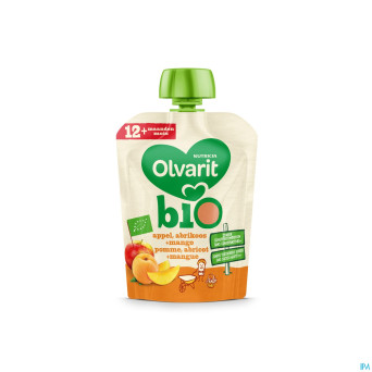 Olvarit bio pomme abricot mangue    12m 90g
