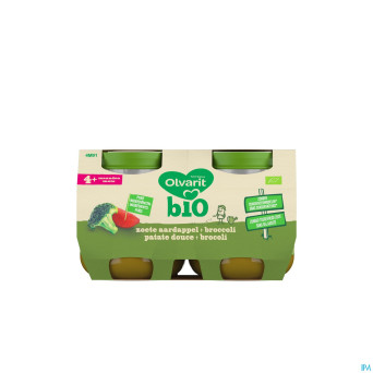 Olvarit bio patate douce broccoli    4m 2x125g