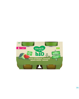 Olvarit bio patate douce broccoli    4m 2x125g